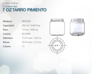 7 OZ TARRO PIMIENTO