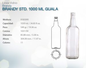 Brandy std 1000ml guala