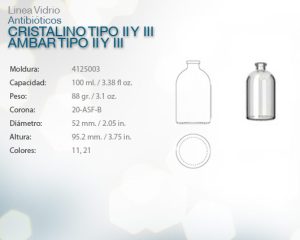 Cristalino tipo ii y iii ambar tipo ii y iii 100ml