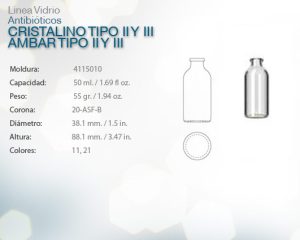 Cristalino tipo ii y iii ambar tipo ii y iii 50ml