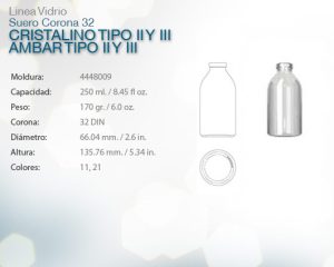 Suero corona 32 cristalino tipo ii y iii ambar tipo ii y iii