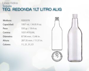 Teq redonda 1lt litro alig
