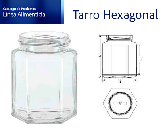 Tarro Hexagonal