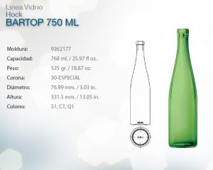 Hock bartop 750ml