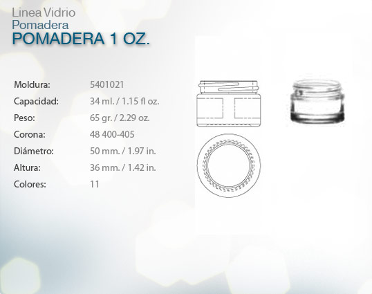 Pomadera 1 oz