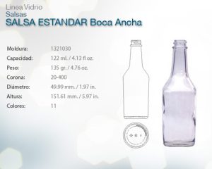 SALSA ESTANDAR BOCA ANCHA