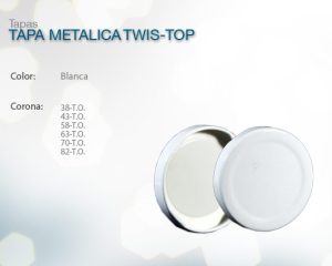 Tapa metalica twis-top