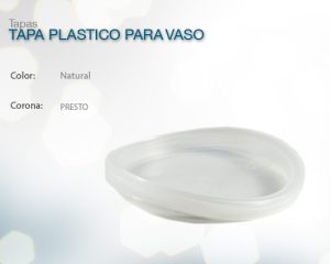 Tapa plastico para vaso