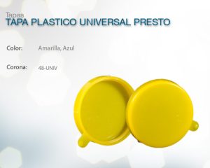 Tapa plastico universal presto