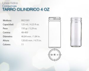 TARRO CILINDRICO 4 OZ